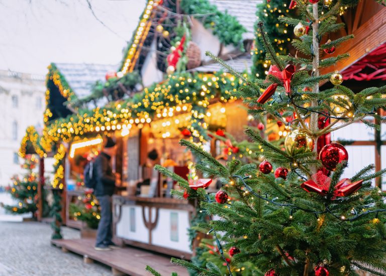 Christmas Market at Opernpalais at Mitte in Winter Berlin, by Art In Voyage