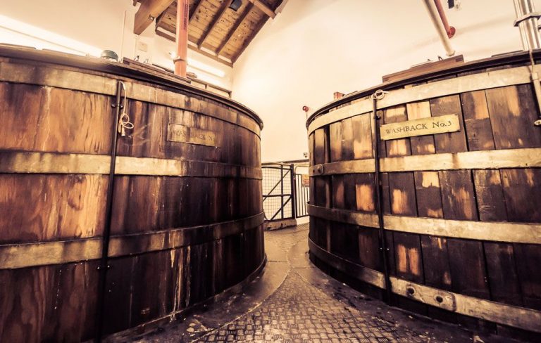 Barrels at the Royal distillery, by Art In Voyage